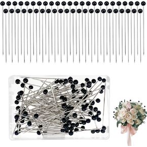 200PCS Sewing Pins, Long 1.3 Inch Quilting Pins Straight Pins with Teardrop, Straight Pins for DIY, Corsage Pins Floral Pins