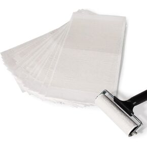Innomesh 50PCS Masking Paper for 4inch Brayer Roller,Brayer Roller Accessories,Universal Fit, Easy Tear & Adhere, Paint-Proof,Water Conservation