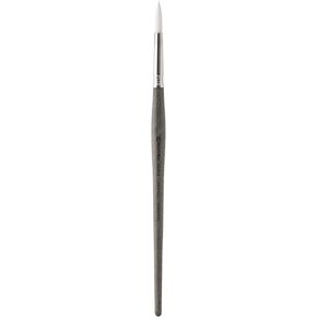 Escoda Perla Series 1430 Short Handle Round Artist Watercolor Brush, 6, White Toray Filament