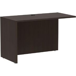 Alera ALEVA354824ES Valencia Series 47.25 in. x 23.63 in. x 29.5 in. Reversible Return/Bridge Shell - Espresso