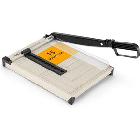 WORKLION Guillotine Paper Cutter A4 – Heavy Duty Paper Trimmer with Safety Guard,15 Sheets Capacity, Precision Guillotine Cutter for Cutting Paper, Card,Photos,Vinyl and More with Ease.
