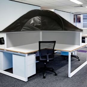 Cubicle Desk Shade for Office,Portable Foldable Light Shade Cover,Bendable Sun Blocker for Working Office Cubicle Privacy Attached in a Normal 90 Degree Cubicle Corner.