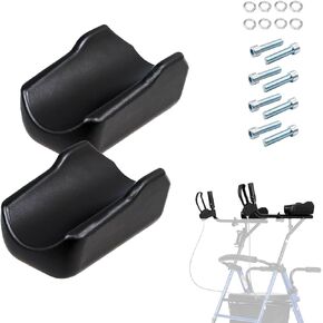 2 Pack Walker Armrest Pads, Universal Replacement Armrest Pads, Upright Walker Arm Support Forearm Pad Replacement