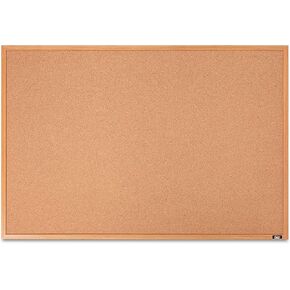 Mr. Pen- Cork Board, 24"x36", Framed Cork Board, Push Pin Board for Walls with Frame, Office Cork Board, Bulliten Board, Corkboards for Wall