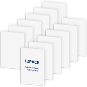White Foam Boards Styrofoam 10 Pack Premium Foam Core Board, 11x14 Inch White Poster Board - Ideal for School Projects, Presentations and DIY Crafts - 3/16" Thick (5mm)