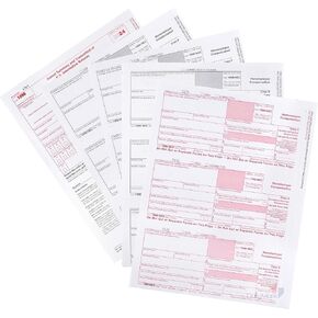 1099 NEC Forms 2024 4-Part, 15 Pack Tax Forms Kit, Use with QuickBooks and Accounting Software, ENVELOPES NOT INCLUDED
