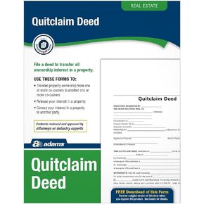 SOCRATES MEDIA,LLC Quitclaim Deed Forms (SOMLF298), White