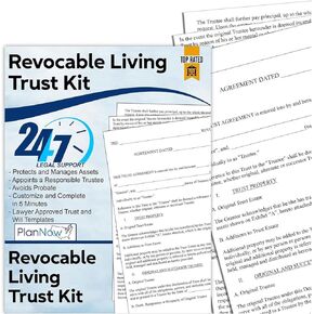 Revocable Living Trust Kit for Individuals -Do It Yourself Revocable Trust Forms to Protect Family, Assets & Yourself - Cost-Effective with Easy Step-by-Step Instructions - Attorney-Approved