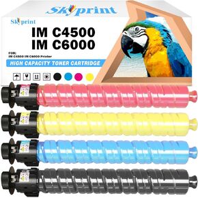 IM C4500 IM C6000 High Capacity IMC4500 IMC6000 Toner Cartridges Black Cyan Magenta Yellow Replacement for Ricoh IM C4500 IM C6000 Printer
