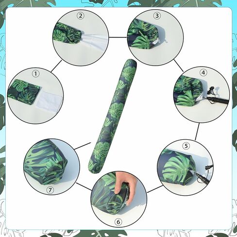 FindUWill Inflatable Swim Pool Noodles, 2 Pack Soft Fabric Covered Large Swim Noodles, Premium Buoyancy for Swimming Floating, Pool Floats Toys for Adults Pool Accessories in Saudi Arabia