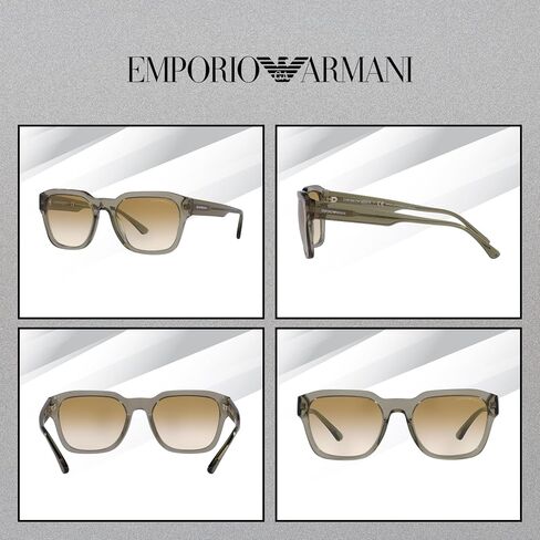 Emporio Armani EA4175 Square Sunglasses for Men + BUNDLE With Designer iWear Complimentary Eyewear Kit in Saudi Arabia
