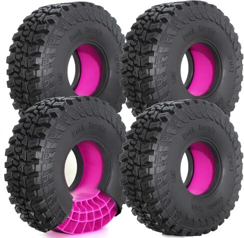fujita 1.9" RC Crawler Tires & with Silicone Liner 120MM OD for 1/10 RC Crawler TRX4 Axial SCX10 II III Tamiya CC01 TRX6 AXI03007 90046 in Saudi Arabia