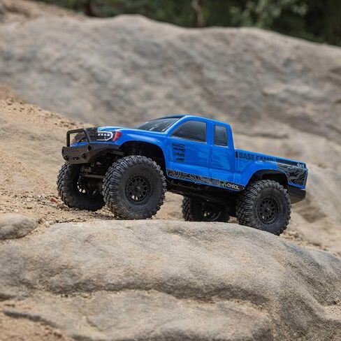 Axial RC Truck 1/24 SCX24 Base Camp 4x4 Rock Crawler Brushed RTR (Everything Needed to Run is Included) - Blue, AXI-1219T2 in Saudi Arabia