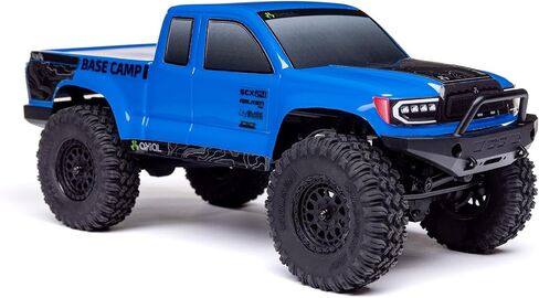 Axial RC Truck 1/24 SCX24 Base Camp 4x4 Rock Crawler Brushed RTR (Everything Needed to Run is Included) - Blue, AXI-1219T2 in Saudi Arabia