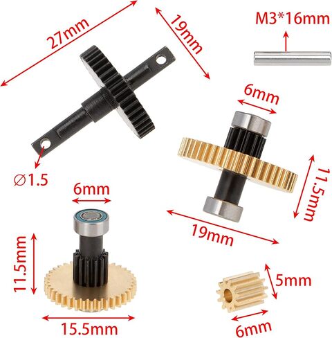 MEUS RACING TRX4M Transmission Gear for TRX4M Defender, Bronco, K10 High Trail, F150 in Saudi Arabia