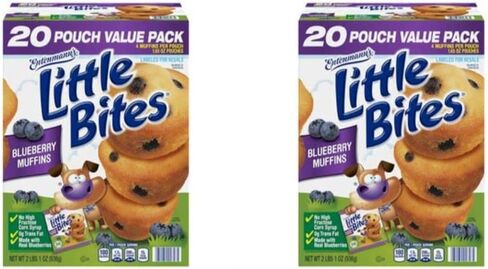 Litte Little Bites Blueberry Mini Muffins 2 Pack (إجمالي 40 حقيبة) in Saudi Arabia