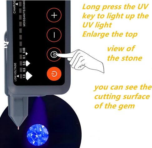 Diamond Tester Pen Professional,High Accuracy Jewelry Diamond Tester Rechargeable，Electronic Diamond Gem Tester and Tester Pen-Professional Diamond Selector for Novice and Expert(Diamond Tester Pen) in Saudi Arabia