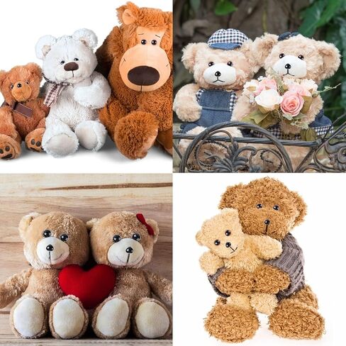 Vanblue Safety Eyes 260PCS 10mm Plastic Black Craft Eyes Teddy Bear Eyes with Washers for Amigurumi Stuffed Animals Crochet Toys Crafts Making Halloween Decorations in Kuwait