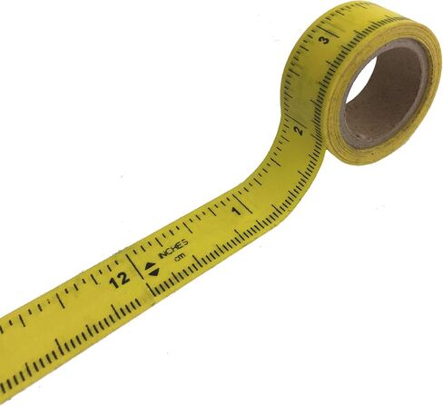 الشريط الفائق ، 0.07 رطل ، شريط قابلة للإزالة من قشر N stick ، ​​1/2 "× 10 ياردة ، مع سلسلة مفاتيح كرات pompom ، فينيل مرن ، شريط المسطرة القابلة لإعادة وضع ، شريط قياس (حزمة 2) in Saudi Arabia