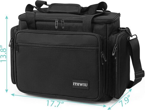Sewing Machine Carrying Case with Multiple Side Zipper Storage Pockets for Accessories, Universal Tote Storage Bag Compatible with Most Standard Singer, Brother, Janome, Black in Kuwait