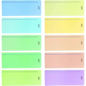 Luigi's SB Education 10 x Reading Ruler - Coloured Overlays for Dyslexia - Dyslexia Aids for Reading - Dyslexia Overlays for Page - Dyslexia Reading Aids - Track Your Reading