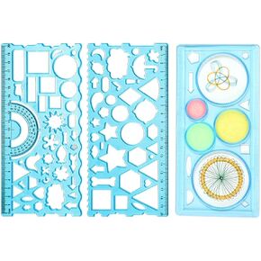 3 Pcs Multifunctional Geometric Ruler for Drawing Tools School Supplies Rulers