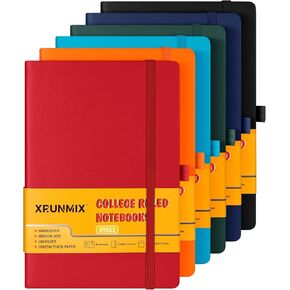 Lined Journal Notebooks for Work, 160 Pages Journals, 5.7 x 8 inches, 100 GSM Paper, Hardcover Journals, Assorted 6 Colors