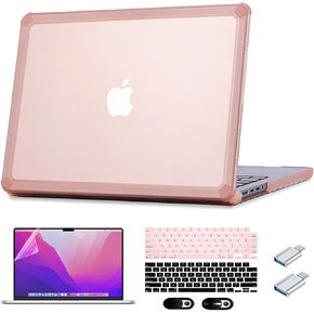 for MacBook Pro 14 inch Case2021-2024 Release M4 M3 M2 Pro/Max Chip A3185 A3401 A3112 A2992 A2918 A2779 A2442 Heavy Duty Sturdy Shockproof Soft TPU Laptop Protective Cover，Green