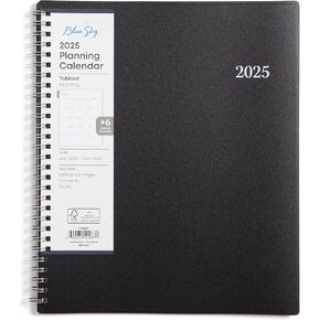 Blue Sky 2025 Monthly Planner Calendar, Includes January 2025 - December 2025, 8" x 10", Monthly Layout, Flexible Cover, Laminated Tabs, Wirebound, Enterprise
