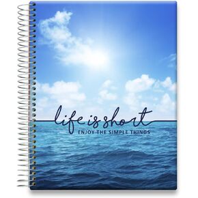 Tools4Wisdom 2025 Planner 2025 Calendar - 8.5x11 Inch Hardcover - Monthly Weekly Daily Planner - J5D5 - Life is Short