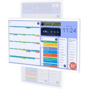 Cozyla 32 Inch Digital Calendar Wall Touch Screen Syncs All Calendar Apps To Do List Notepad Family Calendar Electronic Wall Calendar Chore Chart for Kids Adults Meal Planner Smart Calendar Black