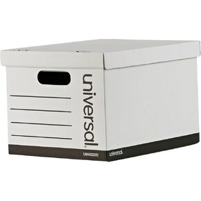 Universal Economy Boxes, 12 x 15 x 9 7/8, White, 10/Carton