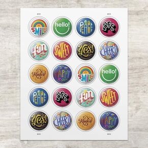 US 2024 Pinback Buttons Stamps (Sheet of 20 Stamps) Mint
