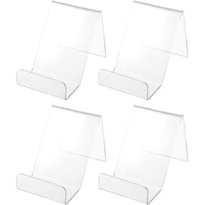 Housoutil 20PCS Acrylic Phone Holder, Cell Phone Stand Holder for Desk, Clear Phone Stand for Home and Office Office Desk Display