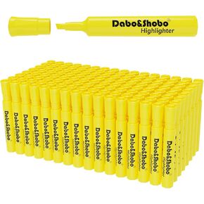 Dabo & Shobo Highlighters 108 Pack ، طراز الخزان الصفراء المرتفع ، علامات تمييز تلميح للتلوين