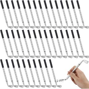 Lnrueg 200 Pcs Mini Golf Club Ballpoint Pens 1.0mm - Bulk Golf Pens for School, Office, Souvenirs, Golfing Club Props, Black Ink