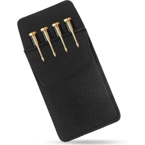 Pocket Protector, PU Leather Pocket Protector for Lab Coats, Mens Pocket Protector, Multi-Purpose Pen Pocket Holds Pens Pointers Pencils and Notes Card
