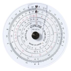 Concise Ruler Circular Calculator 27N 100805