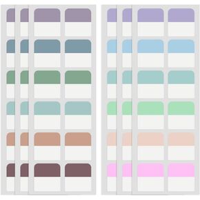 240 Pcs Sticky Index Tabs, Colored Book Sticky Tabs for Notebooks, Repositionable Page Tabs for Notebooks File Classification,12 Colors (1 Inch)