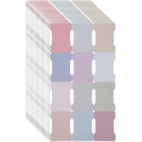 60 Sheets/720 Pcs Double-Sided Sticky Index Tabs, Writable Book Page Markers Tabs 12 Colors Page Tabs Sticky Tabs for Labeling Classifying Planning