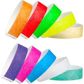 1,600 WristCo Tyvek Wristbands for Events, 10-Color Variety Pack – Tamper-Proof Design Prevents Reuse – Premium-Grade Bracelets for Hospital & Medical ID, Party, VIP Identification