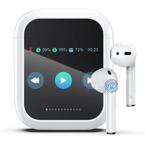 AI Language Translator أذن ، 144 لغة جهاز مترجم Bluetooth واللهجات 8 ترجمة اللغة غير متصلة بالإنترنت ، وسماعات المترجم ثنائية الاتجاه لتعلم اللغة/السفر/الأعمال