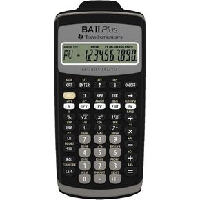 Texas Instruments BAII Plus Financial Calculator, Black
