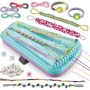 Yolscue Friendship Bracelet Making Kit for Girls,Bracelet Kit Toys,Arts and Crafts for Kids Age 7-12,Best Birthday Gifts Ideas for Ages 7,8,9,10,11,12 Year Old,Kids Bracelet String Toys Set (Pink)