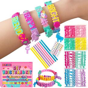 Art & Craft Kits for Kids, DIY Friendship Bracelet Making Kit for Girls, Jewelry Making with Charm & Stickers, Birthday Gifts for Ages 8-12, Toys for Ages 5, 6, 7, 8, 9, 10, 11, 12 Years Old