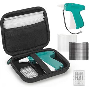 Mini Stitch Gun for Clothes, Micro Clothing Stitch Gun, Speedy Clothing Fixer, Quick Stitch Sewing Gun, NIFUYOP Tagging Gun Kit with 2500 Black & 2500 White Fasteners, 6 Needles and Hard Case