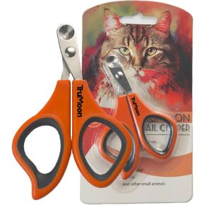 Trumoon Easy Cat Claw Trimmers with Circular Guard- Avoid Over Cutting Meow Nail Clippers for Cats Who Like to Struggle - Professional Grooming Tool for Kitten Cat