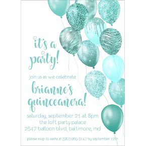 Tiffany Quinceanera Invitations With Envelopes