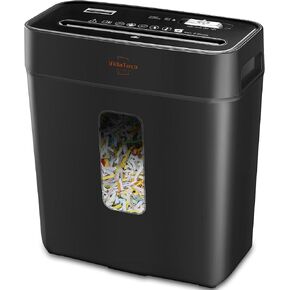 Shredder for Home Use,VidaTeco 8-Sheet Cross-Cut Paper Shredder with P-4 Higher Security,Shred Card/Clip/Staple,Small Document Shredding Machine for Home Office Heavy Duty with Jam Proof,3.04-Gal Bin