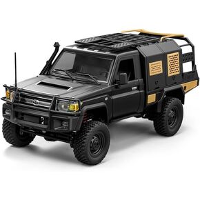 1/12 Scale RC Crawler, MN-82S LC79 RTR RC Truck 4x4 Off Road Vehicles 2.4GHz RC Rock Crawler Car with LED Lights, 7.4V 1200mAh Battery for Adults Hobby Toys (Black)
